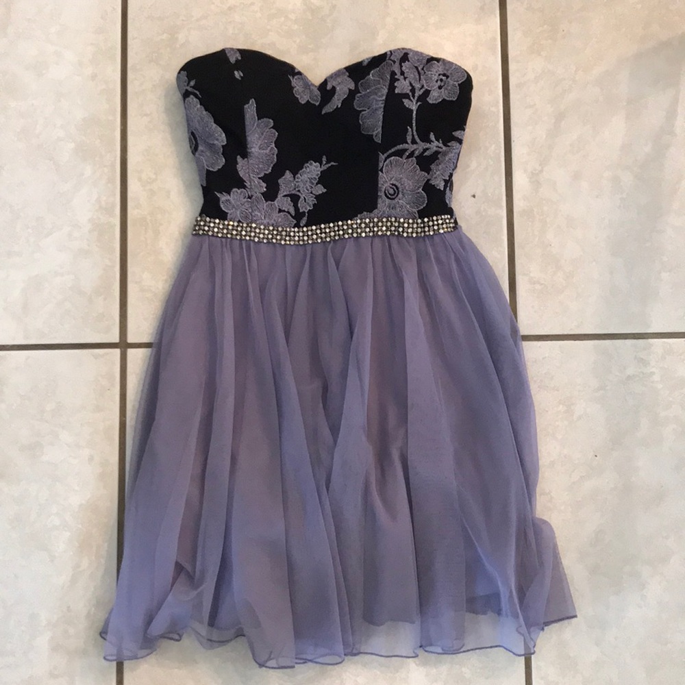 Purple and black sequin dress worn once.